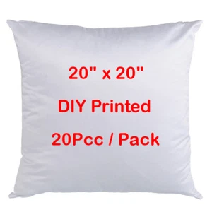 20 Stck. Blanko Sublimation Transfer Kissenhülle Quadratisch Sofa Auto Taille Kissenbezug - Bild 1 von 11