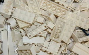 LEGO Lot 100+ Pieces Black White Gray - Picture 1 of 39