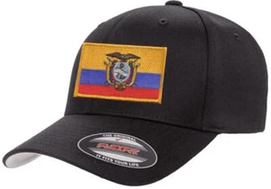 Ecuador Country Flag Flexfit 6277 Athletic Baseball Fitted Hat Cap - Foto 1 di 26