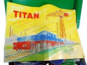 Metallbaukasten "Titan" -Vintage- ca. 1950er Jahren - Viele Teile !!! - Bild 1 von 13