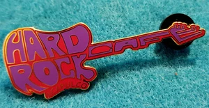 ACAPULCO RETRO POP ART GUITAR BALLOON LETTERS WORDS PURPLE Hard Rock Cafe PIN LE - Picture 1 of 1