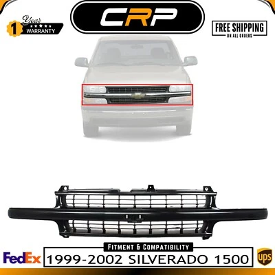 FOR 99-02 SILVERADO 1500 LD 00-06 SUBURBAN TAHOE Z71 GRILLE PAINTABLE - Image 1 of 4