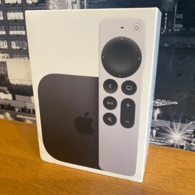 Apple TV 4K 64GB with White Remote Smart TV ITunes Siri 100% Genuine Sealed - Image 1 of 4