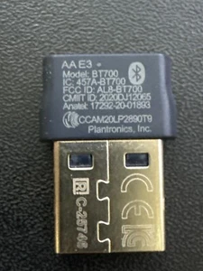 Poly - Adaptateur USB-A Bluetooth haute fidélité BT700 (Plantronics) - Photo 1/2