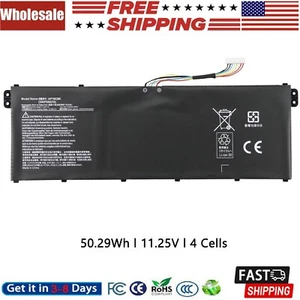 AP18C8K Battery for Acer Chromebook Spin CP713-2W 5 slim A515-54 A515-43 50.29Wh - Picture 1 of 4