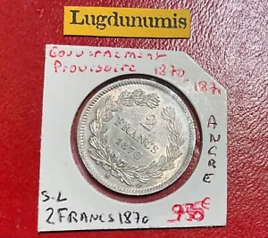2 Francs Cérès 1870 K Ancre SPL sans légende Gvt Défense Nationale 1870-1871 - Bild 1 von 2