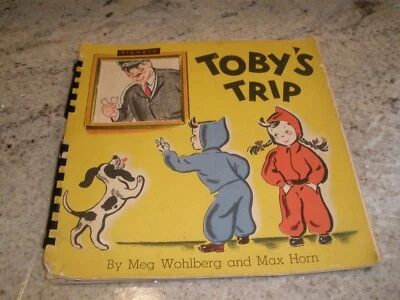1943 TOBY'S TRIP SPIRAL PAPERBACK POP UP BOOK MEG WOHLBERG - Image 1 of 4