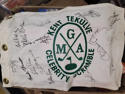 Rare Kent Tekulve golf scramble signed Flag Chuck Noll,Mazeroski,Frank Thomas - Image 1 of 4