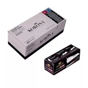 SparSet 1x Korona Slim Stopfmaschine+10 Korona Slim White Filterhülsen 250er Box - Bild 1 von 1