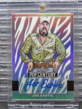2021 Leaf Metal Pop Century Joe Exotic Prismatic Silver Autograph Auto #11/60