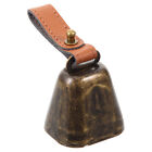 Metal Cowbell Pet Collar Bell with Rope for Xmas Accessories