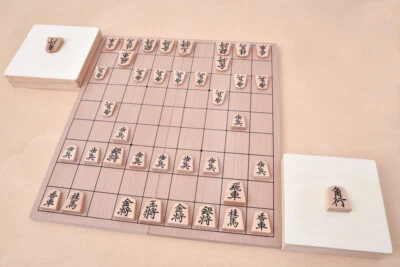 Wooden Shogi Japanese Chess Game complete set/ Shogi-Federation Official/ Japan - Image 1 of 4