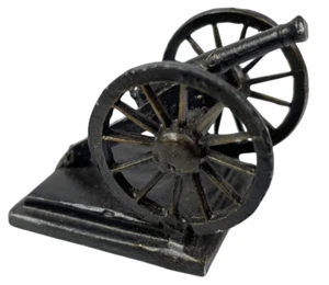 Civil War Cannon Metal Figurine Figure - 32mm - Picture 1 of 9