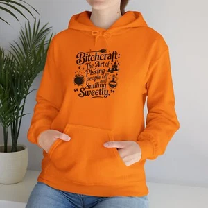 Bitch Craft Witch Hoodie Sweatshirt Halloween Gift Sizes S-5XL - Picture 1 of 51