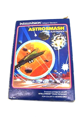 INTELLIVISION HTF GAME ASTROSMASH COMPLETE IN ORGINAL BOX WITH DIRECTIONS - Image 1 of 3