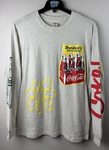 Coca Cola Pacsun Medium Grey Long Sleeve Shirt NEW - Picture 1 of 10
