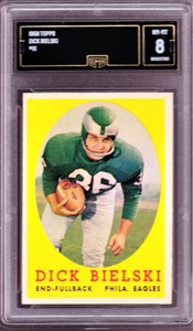 1958 Topps #111 DICK BIELSKI, GMA 8 NM-MT -  Eagles