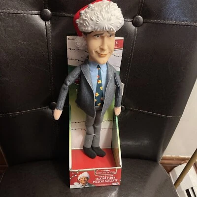 Clark Griswold 12 英寸圣诞假期会说话毛绒拉绳娃娃 16 个短语 — 第 1/4 张图片