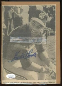 Sandy Alomar Cleveland Guardians Autograph Signed Photo Clipping JSA Authentic - Picture 1 of 1