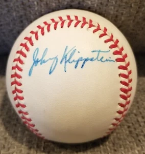 Johnny Klippstein Signed Autographed National League Baseball Cubs Dodgers PSA - Picture 1 of 3