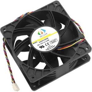 12V DC Cooling Fan 4-Pin Dual Ball Bearing High Speed 7000 RPM 5A Durable - Picture 1 of 7