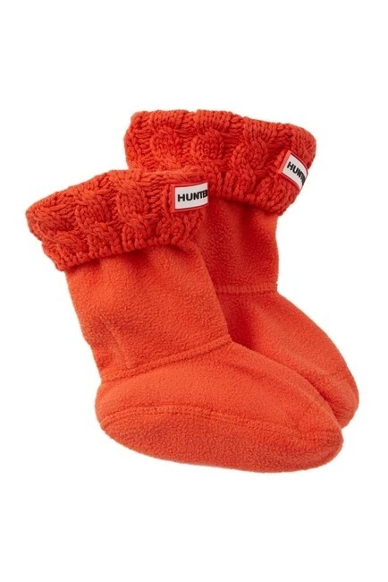 Hunter Original 165733 Kids Cable Knit Cuff Welly Boot Socks Size Large - Image 1 of 1