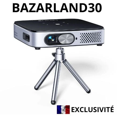 Mini Vidéoprojecteur Portable Wimius DLP Android 11.0 WiFi 6,Bluetooth, 400 ANSI