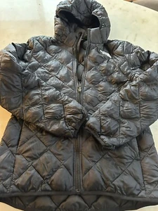 Girls Black Thermoball Hooded Coat Size XL - Picture 1 of 5