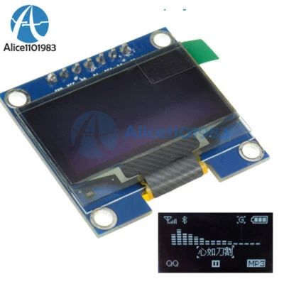 3-5V 1.3" White SPI Serial 128X64 OLCD LED Display Module for Arduino UNO R3 - Image 1 of 4