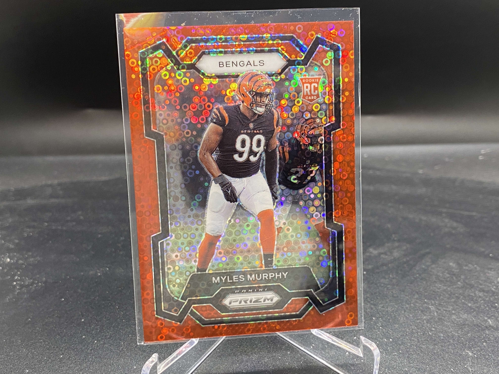 Myles Murphy 2023 Prizm No Huddle Red Disco #320 /70 Clemson Bengals RC Rookie