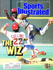 ST LOUIS CARDINALS OZZIE SMITH HAND SIGNED AUTOGRAPHED SPORTS ILLUSTRATED W/COA! - Picture 1 of 1
