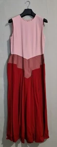 Roksanda Colourblock Sleeveless Midi Dress Size 14 Made In England RRP £1595 - Picture 1 of 8