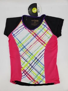 MOXIE Cycling Young Miss Girls Colorblock Athletic Jersey Tee Top Size Large - Picture 1 of 6