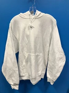NEW Jerzees NuBlend Adult Men's Hoodie Sweater Color White Size M Medium NWOT - Picture 1 of 5