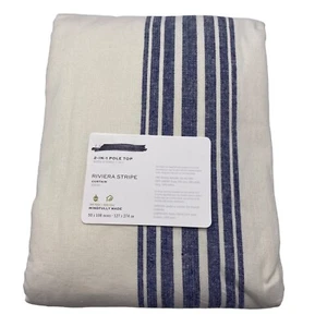 Ceramica Fienile Riviera Striscia Un Pannello Drappo Blu Navy 50 x 108 Palo Top - Foto 1 di 3