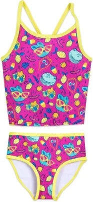 Traje de baño rosa de dos piezas Toy Story de Disney Store para niñas Forky Rex Ducky 9/10 Foto 1 de 4
