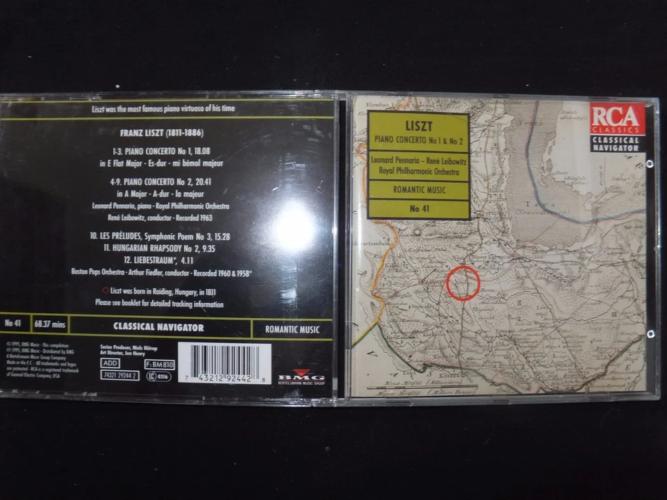 CD LISTZ / PIANO CONCERTO N° 1 & N° 2 / LEIBOWITZ / - Photo 1/1