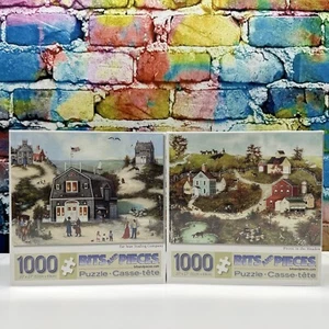 2 BITS Y PIEZAS 1000 piezas. Rompecabezas Linda Nelson Stocks Americana Sellado NUEVO - Imagen 1 de 24