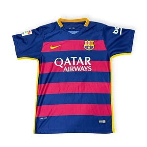 Nike Barcelona Home 2015-2016 Herren Fußball Trikot Rot-Blau-Gelb Größe Medium - Bild 1 von 8