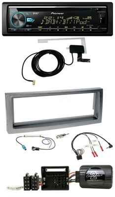 Pioneer MP3 Lenkrad CD USB DAB Autoradio für Citroen C5 ab 2005 grau-metallic - Bild 1 von 4