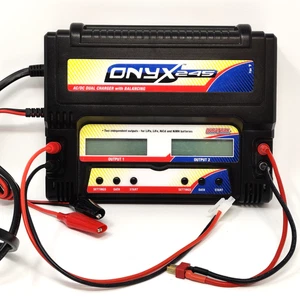 Duratrax Onyx 245 AC DC Dual LiPo Battery RC Charger w Balancing & Outputs *READ - Picture 1 of 15