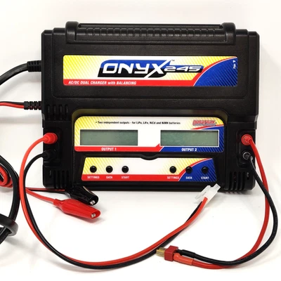 Duratrax Onyx 245 AC DC Dual LiPo Battery RC Charger w Balancing & Outputs *READ - Image 1 of 4