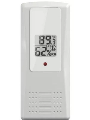 Ambient Weather F007TH Wireless Thermo-Hygrometer for Thermohygrometer, White  - Image 1 of 4