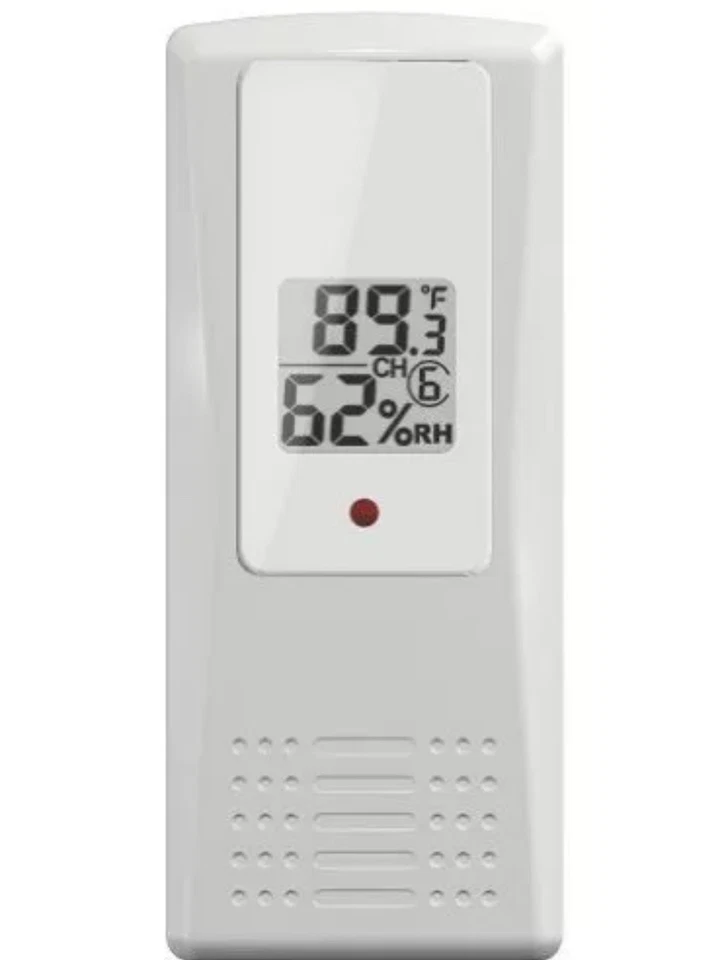Ambient Weather F007TH Wireless Thermo-Hygrometer for Thermohygrometer, White  - Image 1 of 4