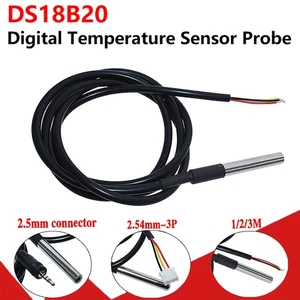 Temperaturfühler DS18B20 Thermosensor Temperatur-sensor Wasserdicht Kabel - Picture 1 of 15