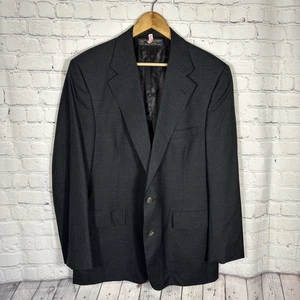 Brooks Brothers Woll Blazer Sport Mantel Anzug Jacke Schwarz 42R Union Made USA - Bild 1 von 11