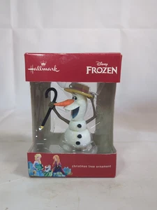 Cappello a cilindro Hallmark Disney Frozen Olaf ornamento canna D9 - Foto 1 di 7