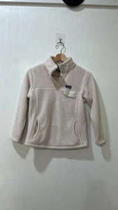 PATAGONIA GIRL COZY LIGHT PINK  FLEECE PULLOVER LONG SLEEVE Sz M (10) - Picture 1 of 11