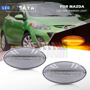 Sequential Clear LED Side Marker Light For 04-11 Mazda 3 Mazdaspeed 3, Mazda 5/2 - Picture 1 of 8