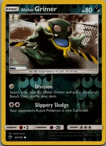 Alolan Grimer Reverse Holo Common SM - Burning Shadows 83/147 NM - Picture 1 of 2